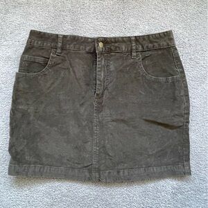 Corduroy mini skirt